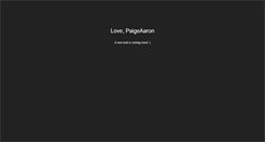 Desktop Screenshot of lovepaigeaaron.com