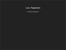 Tablet Screenshot of lovepaigeaaron.com